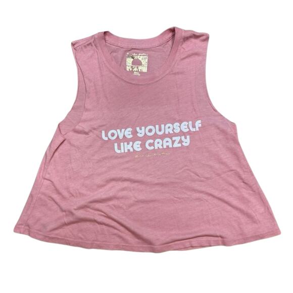 Spiritual Gangster Tops - NWOT Spiritual Gangster Love Yourself Muscle Tank Top Small Pink